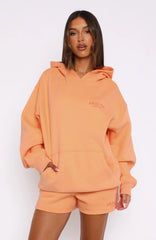 Leisure Edition Oversized Hoodie Peach