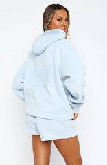 Leisure Edition Oversized Hoodie Baby Blue