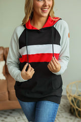 Ryan Hoodie - Red and Black