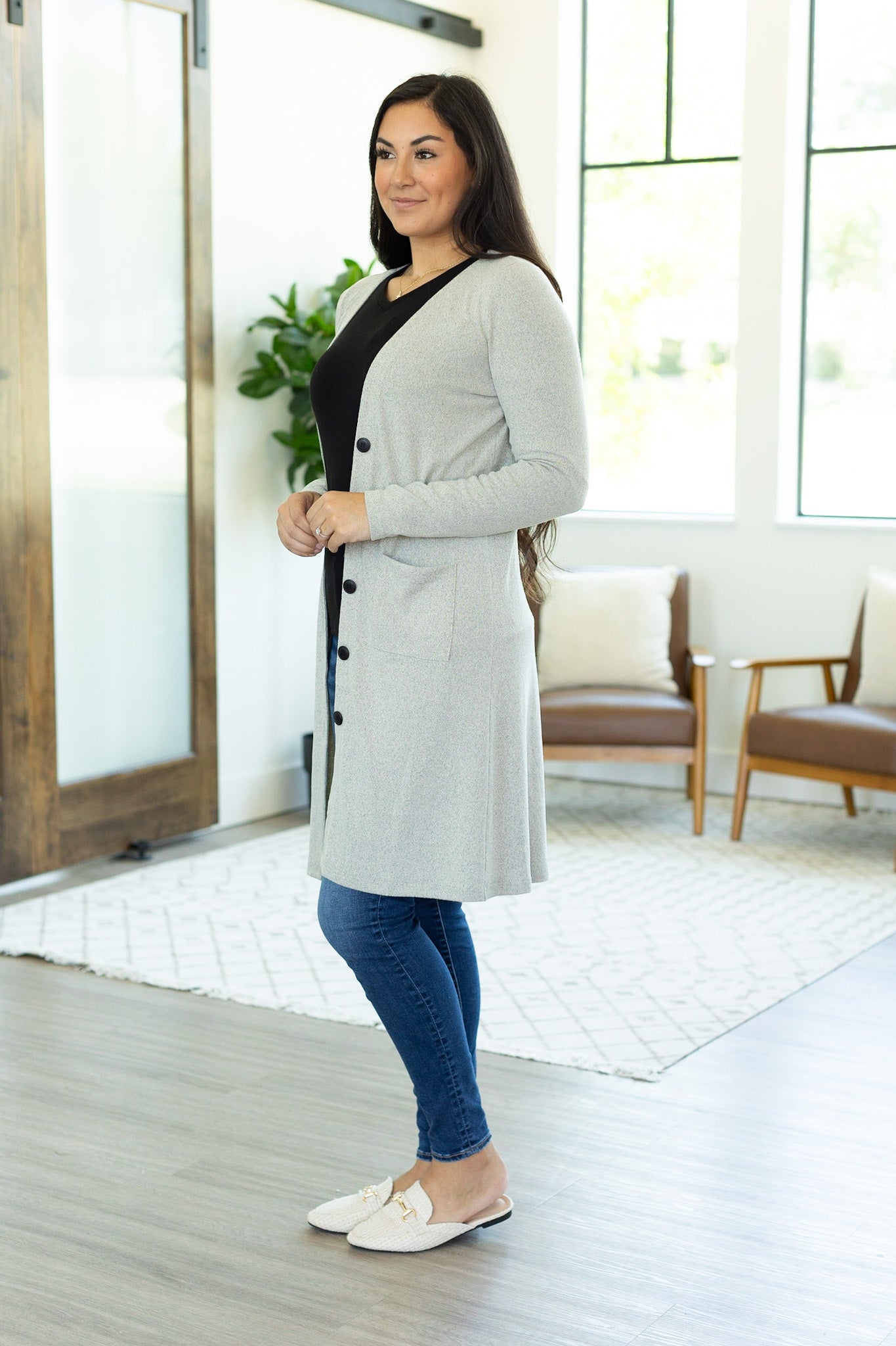 Colbie Cardigan - Heathered Oatmeal