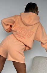 Leisure Edition Oversized Hoodie Peach