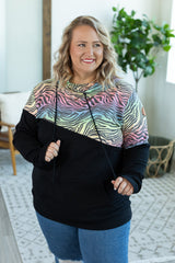 Ashley Hoodie - Rainbow Zebra