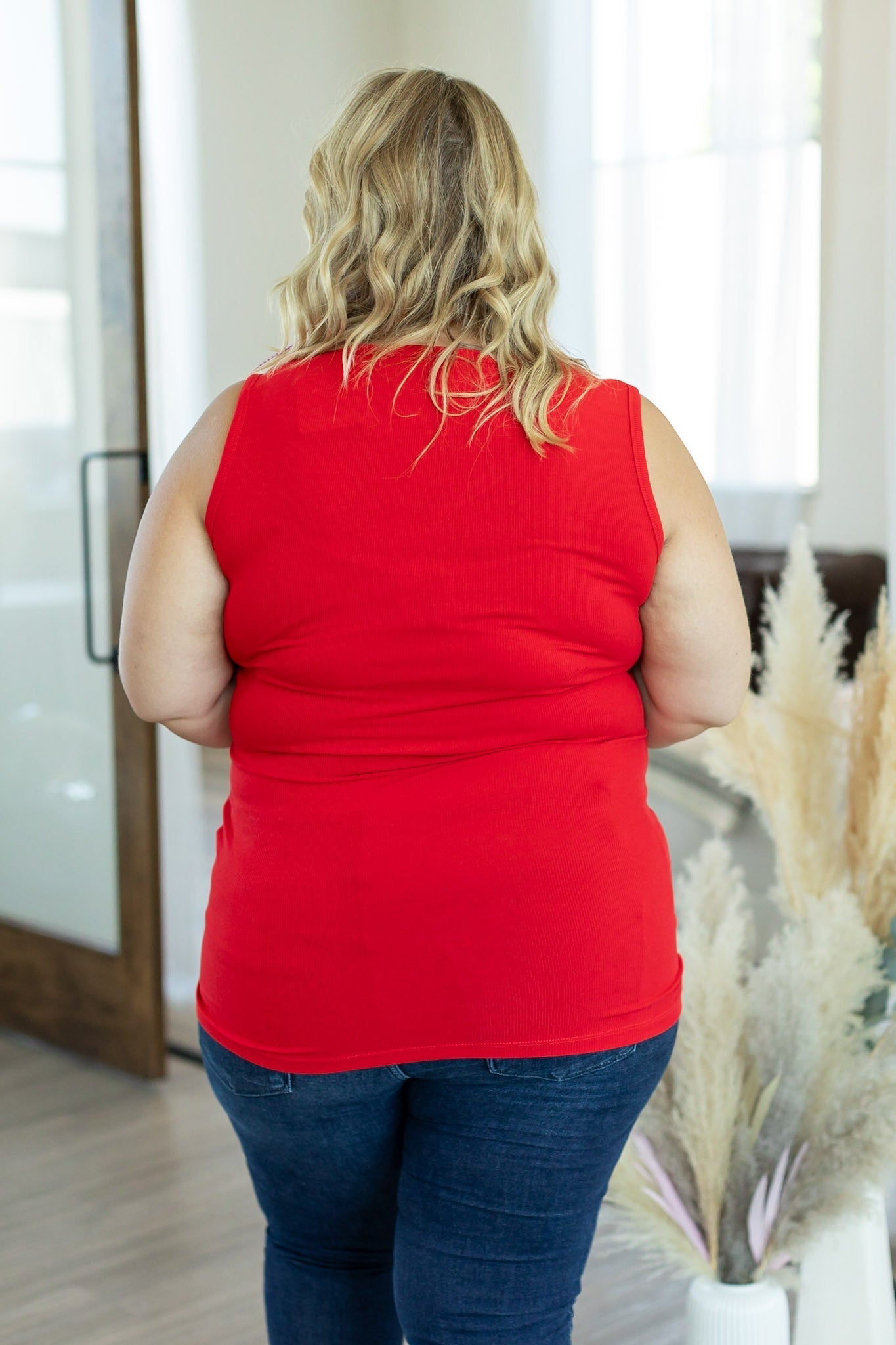 Addison Henley Tank - Red