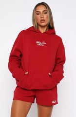 13th Avenue Oversized Hoodie Red