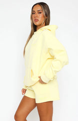 Leisure Edition Oversized Hoodie Lemon