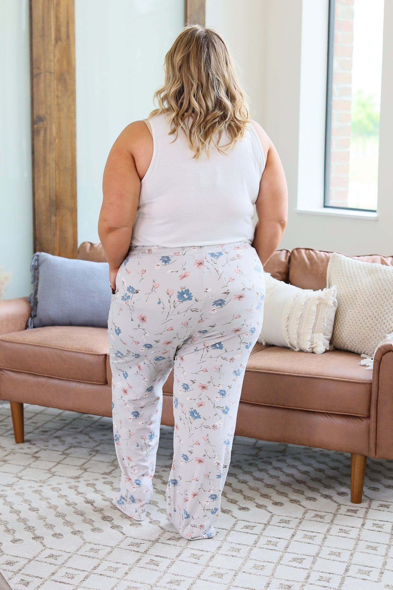 Cloud Lounge Pants - Grey Floral