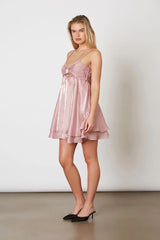 Organza Mini Babydoll Dress