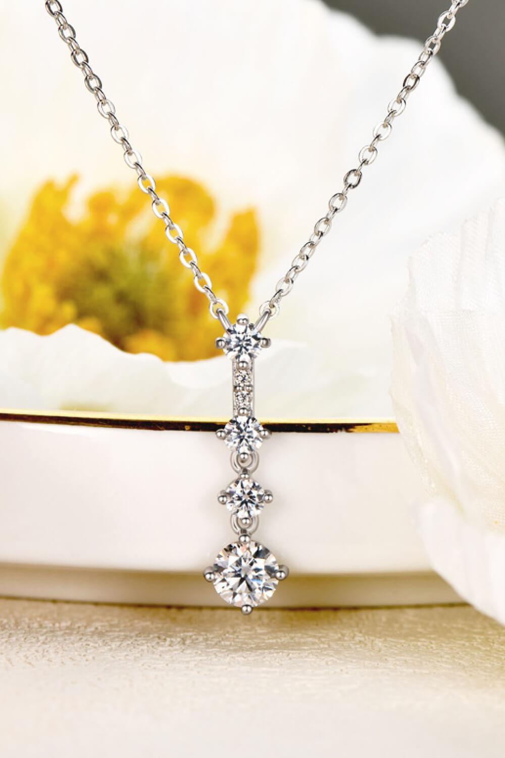 Keep You There Multi-Moissanite Pendant Necklace