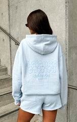 Leisure Edition Oversized Hoodie Baby Blue