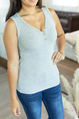 Addison Henley Tank - Light Grey