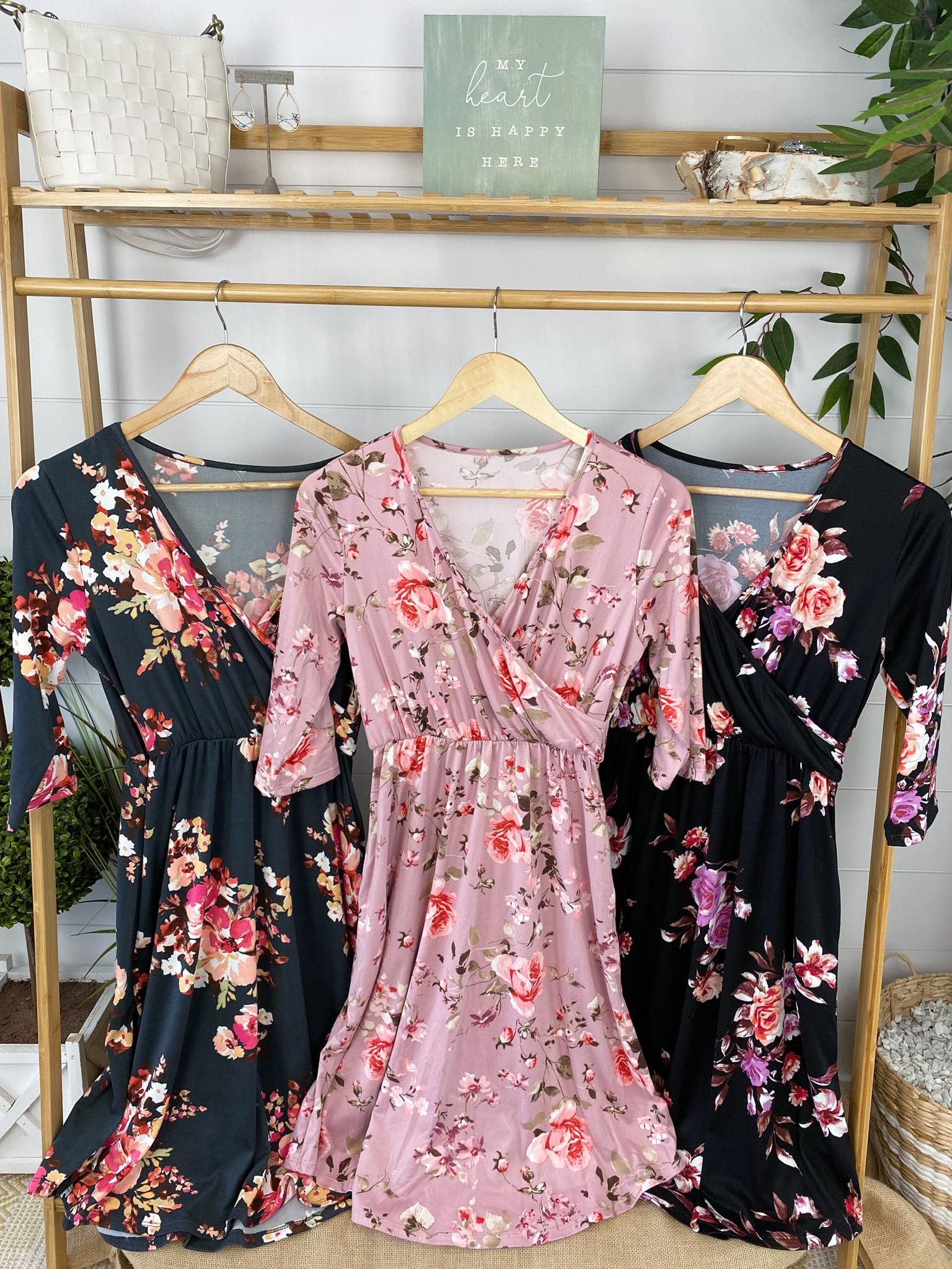 Taylor Dress - Mauve Floral