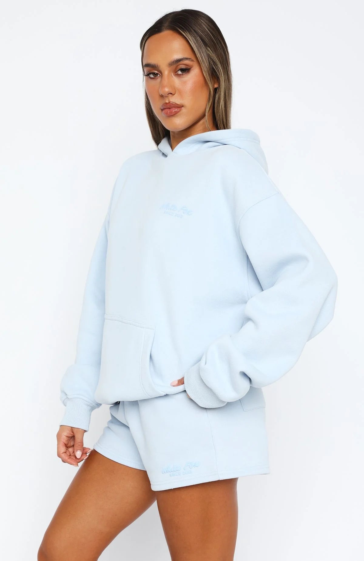 Leisure Edition Oversized Hoodie Baby Blue